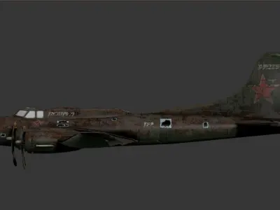 3D model of an old Low-poly 3D model