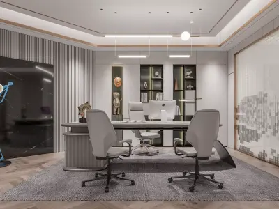  Office interior scene 59 3D model