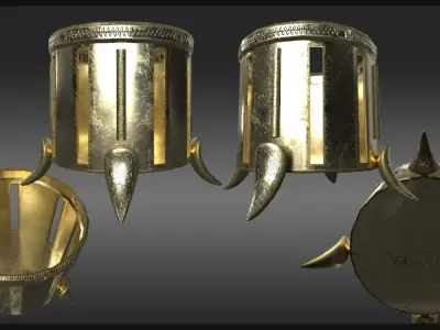 Plague Doctor Medical Gear Low-poly 3D model