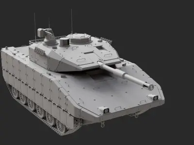 Tank concept Free 3D model