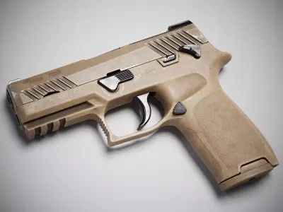 Sig Sauer P320 Low-poly 3D model purchase