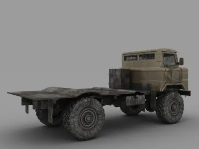 gaz truck 3D model by erkin-cg-vfx