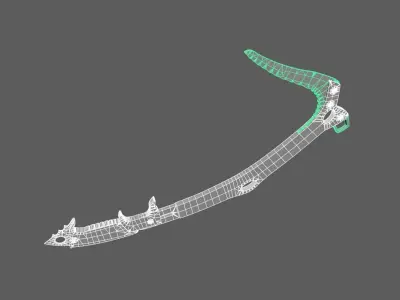 Ice Axe Low-poly 3D model get