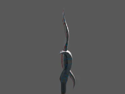 mystic speer Low-poly 3D model
