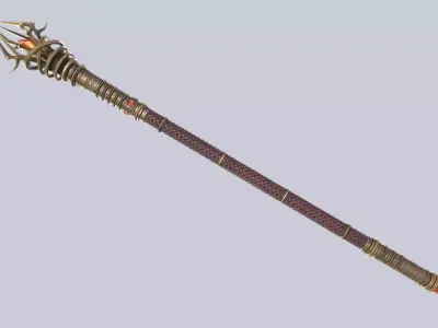 Imperial scepter Low-poly 3D model purchase