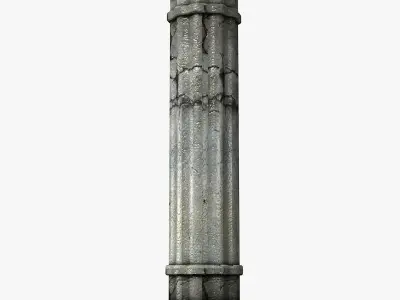 Ancient Column Low-poly 3D model purchase