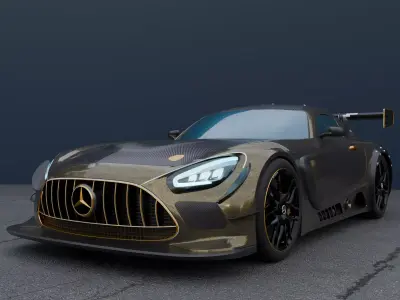 Mercedes Benz Amg Gt3 Evo Free 3D model
