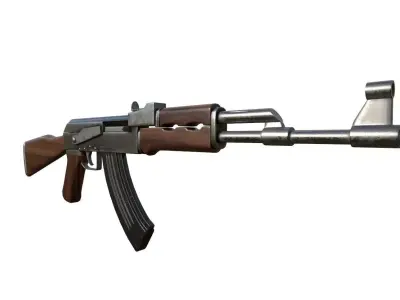 AKM 3d Model ak - rifle 3D model