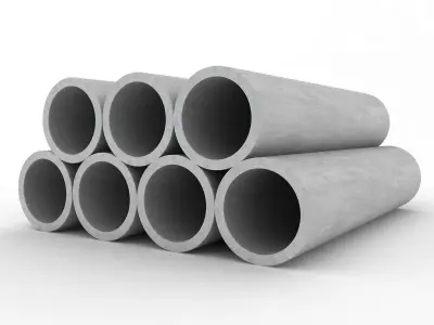 Concrete Pipes 3D model purchase