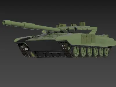 T-90A military tank 3D model