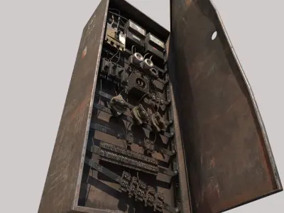 Old Fuse Box 3D model