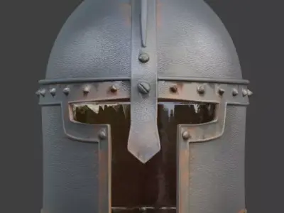 Viking Helmet 3D Model v04 Low-poly 3D model
