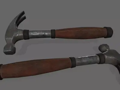 Hammer 1 Low-poly 3D model purchase