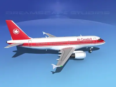 Airbus A319 Air Canada 1 3D model