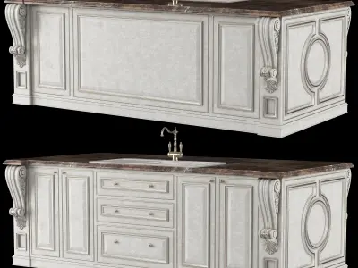 classical kitchen 2 3D model