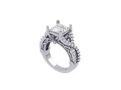 Princess Infinity Ring 3D print model purchase