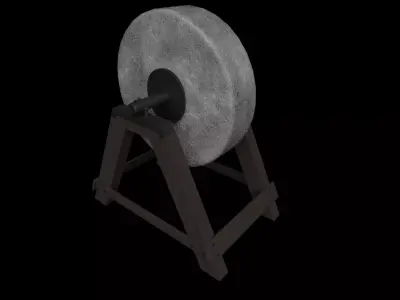 Whetstone Medieval Low-poly 3D model