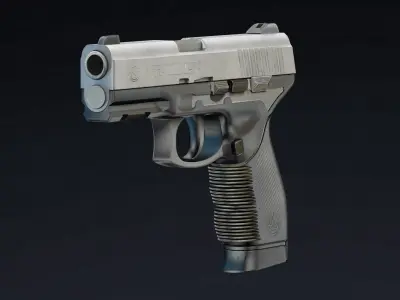Taurus PT 247 Low Poly Realistic Low-poly 3D model