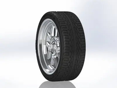Custom wheels Ridler Style 610 for your scale model 3D print model