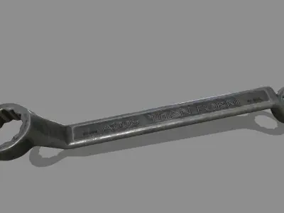 wrench Low-poly 3D model 17