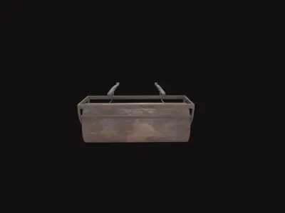 Medieval Roller Low-poly 3D model
