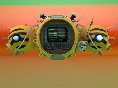 Television Ballon 2076 3D model