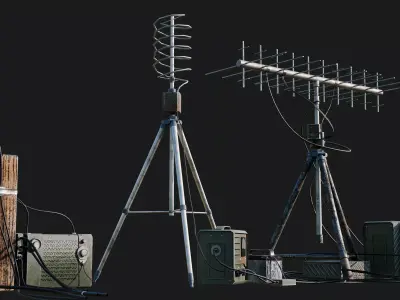 Modular Kit Jungle Props Low-poly 3D model