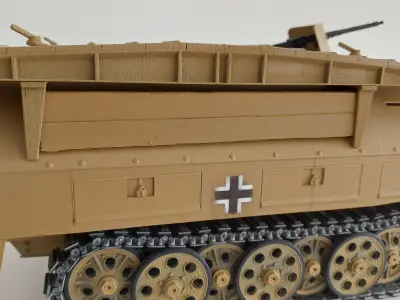 Sd Kfz 251-7 modification 3D print model
