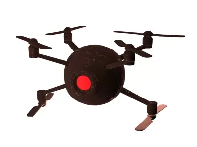 Watchbot Low-poly 3D model