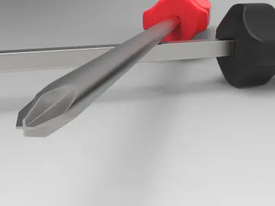 Screwdrivers two Low-poly 3D model purchase