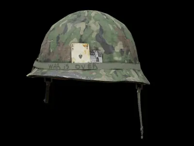 Military Helmet Low-poly 3D model order