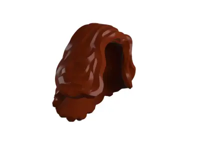 Custom3Dprint Minifigure Accessory - Minifigure Hair S2 - 054 3D print model