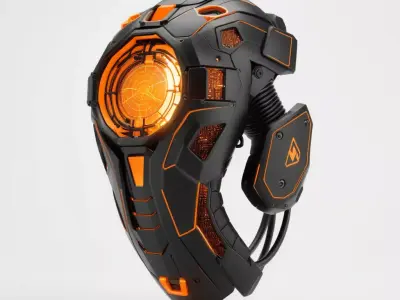 SciFi Futuristic Gauntlet Energy Device 3D model
