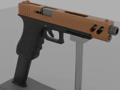 Glock 18c Free 3D model