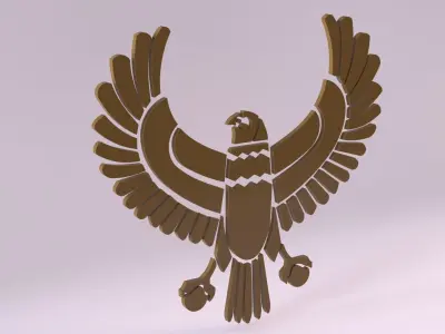 Egyptian Symbols - 042 Low-poly 3D model