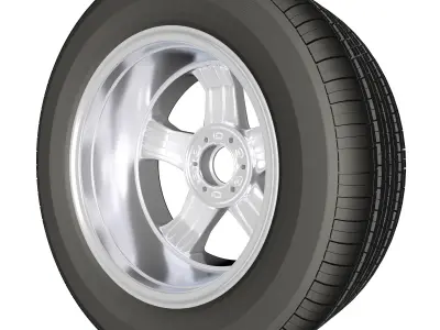 spoke wheel 21 3D model