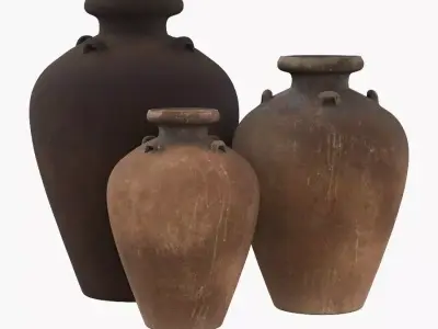 Antique Water Vessels  01 3D model