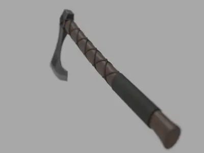 One Handed Axe Low-poly 3D model purchase