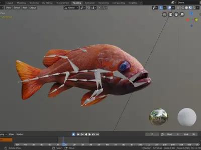 Red Fish 3D model