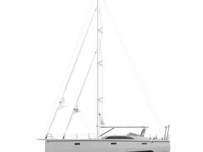 Offshore Sailing Yacht 3D model