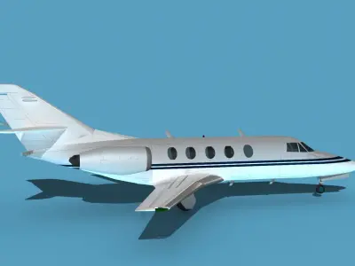 Dassault Falcon 20 V05 3D model