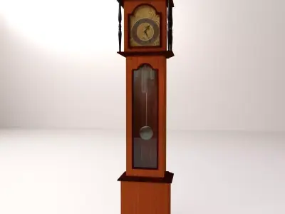 Grandfather Clock 3D model