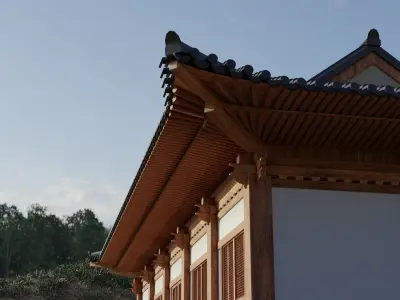 Korean Traditional Architecture Module 3D model purchase