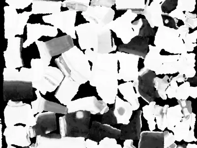 Brown Pistol 3D model shop