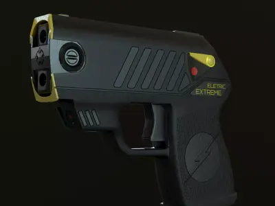 TASER GUN - Game ready Low-poly 3D model