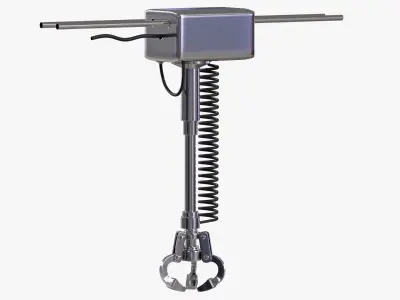 Metalic Claw Low-poly 3D model