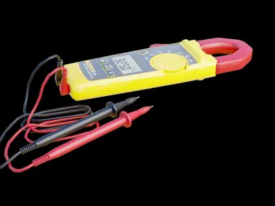 Clamp Meter Low-poly 3D model