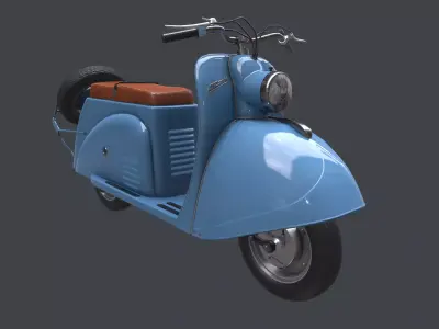 Soviet  scooter Tula T200 Free 3D model