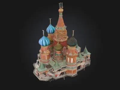 Cathedral of Colors  A Vivid Sanctuary of Light and Imagination 3D model