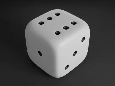 Dice for Ludo  3D model